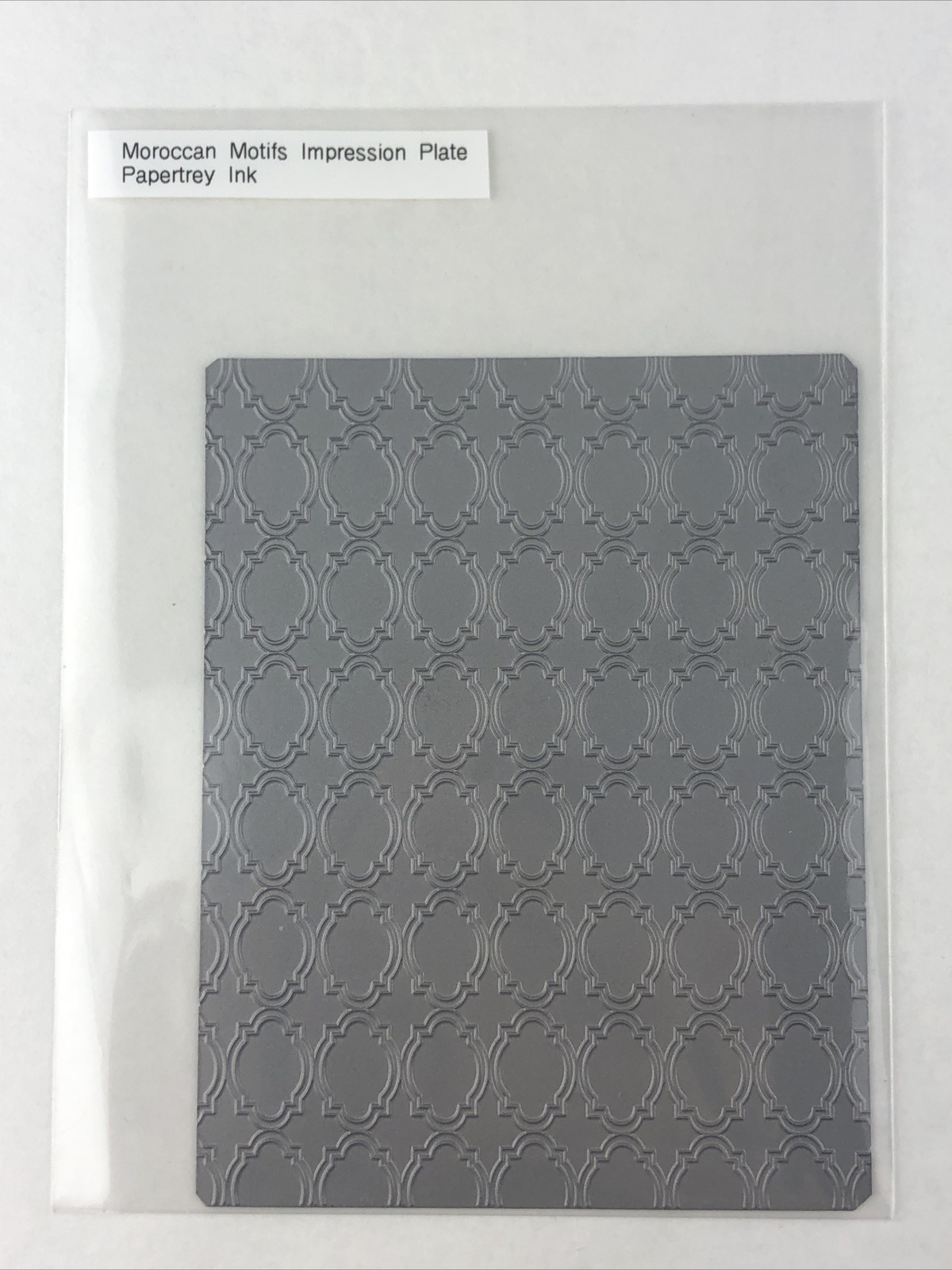 Papertrey Ink MOROCCAN MOTIFS Impression Plate Double Sided Solid Steel