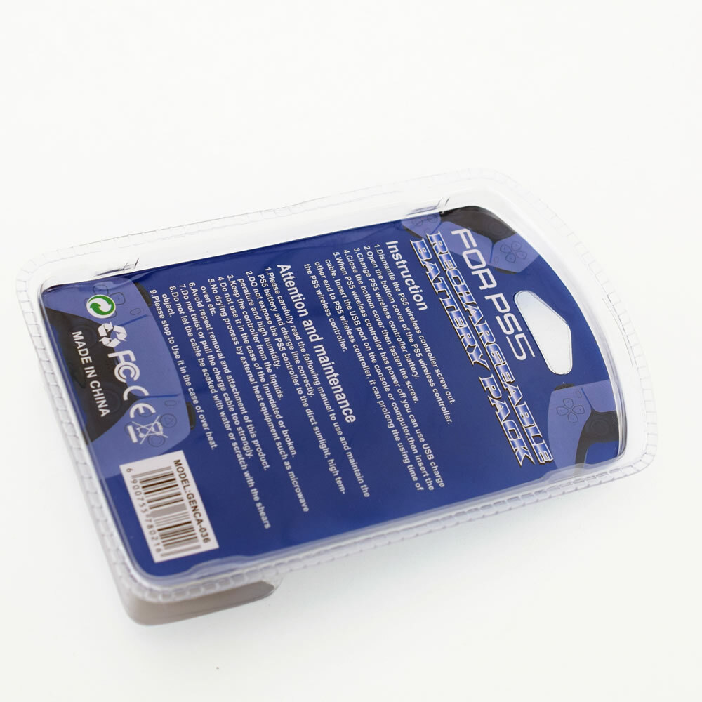 2x Rechargeable Battery 2000mAh with USB Cable for PS5 DualSense Controller