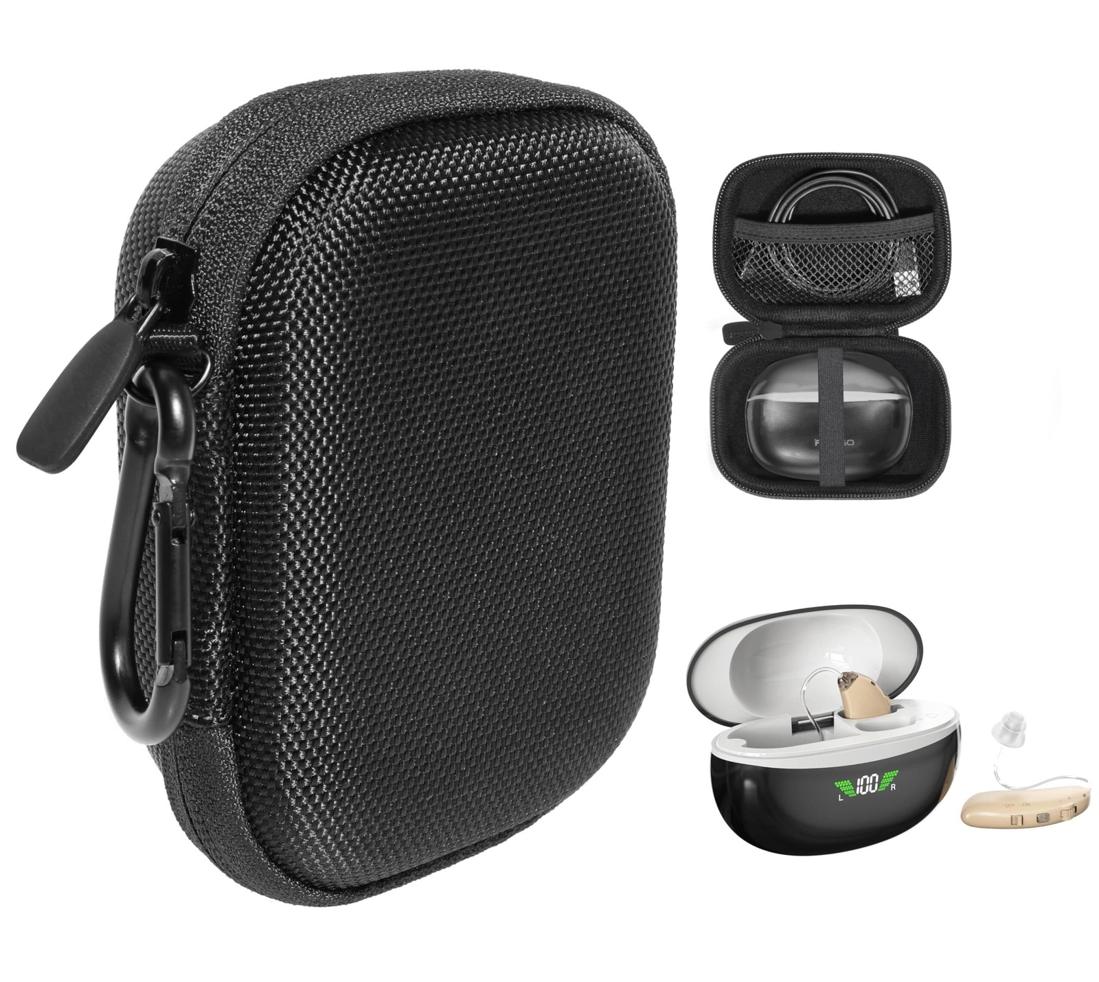 getgear Protective Case for Flaygo Rechargeable Hearing Aids for Seniors' Hearin
