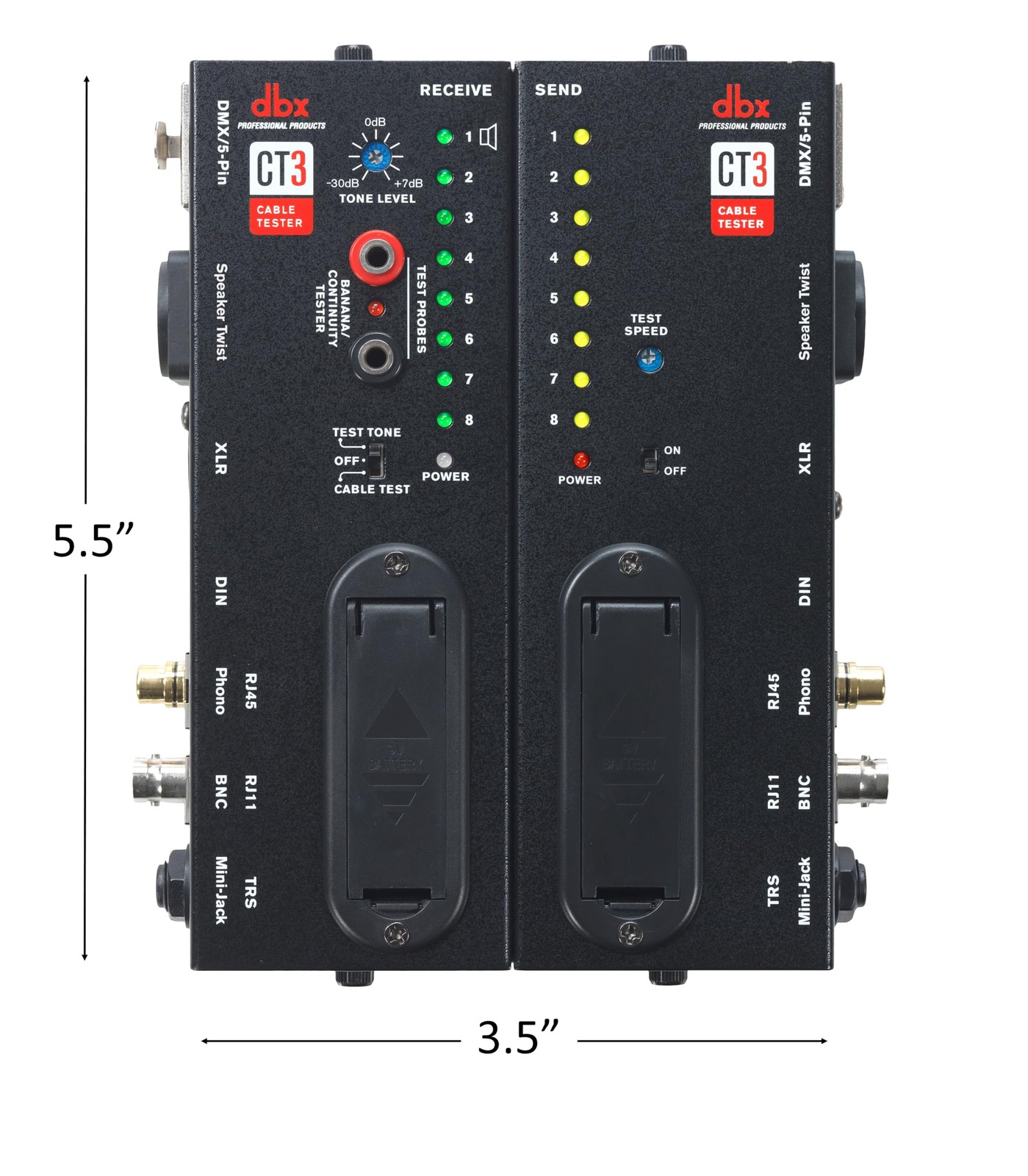 dbx CT-3 Advanced Cable Tester Black