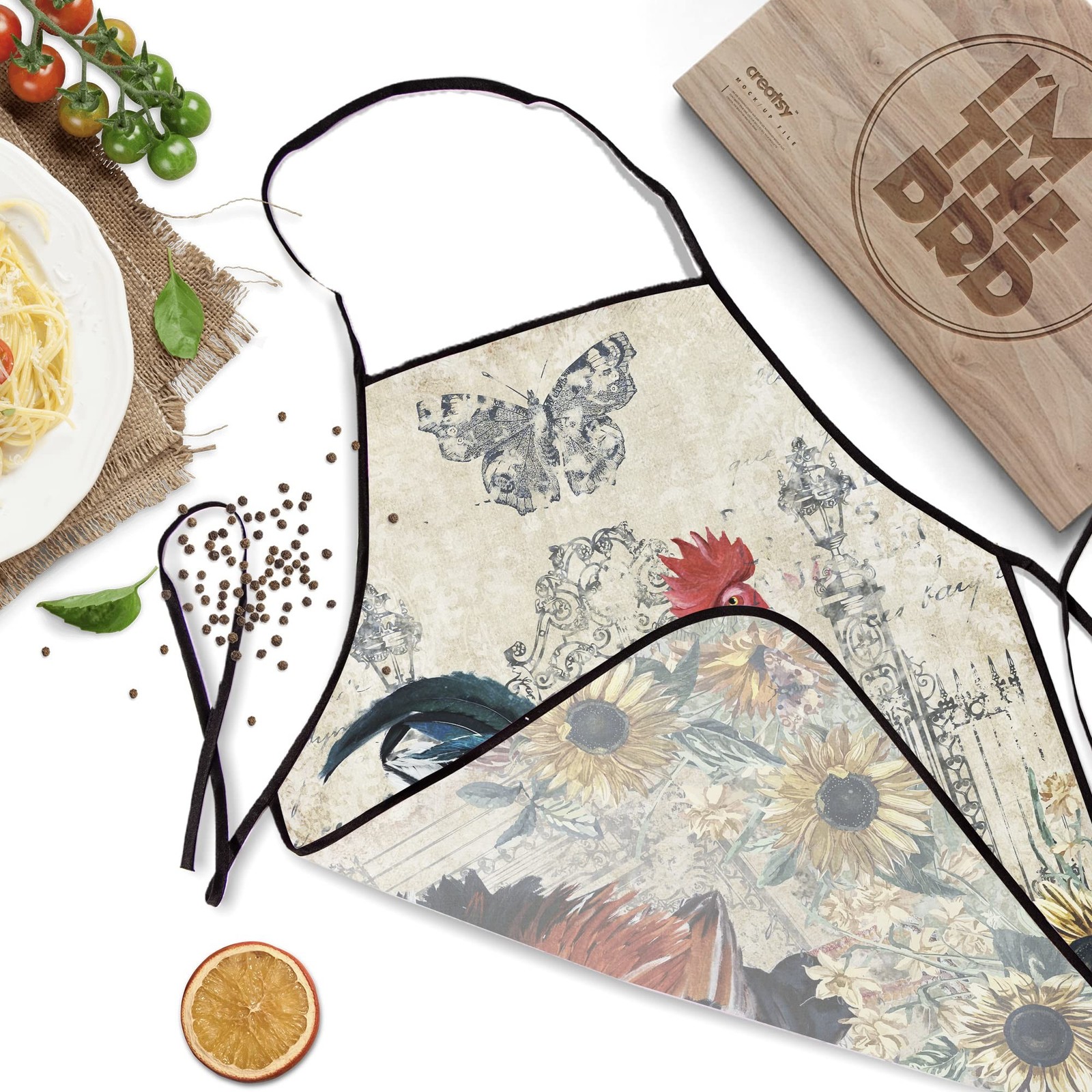 Giwawa Unisex Apron Waterproof Stain Resistant Cute Kitchen Cooking Apron for...