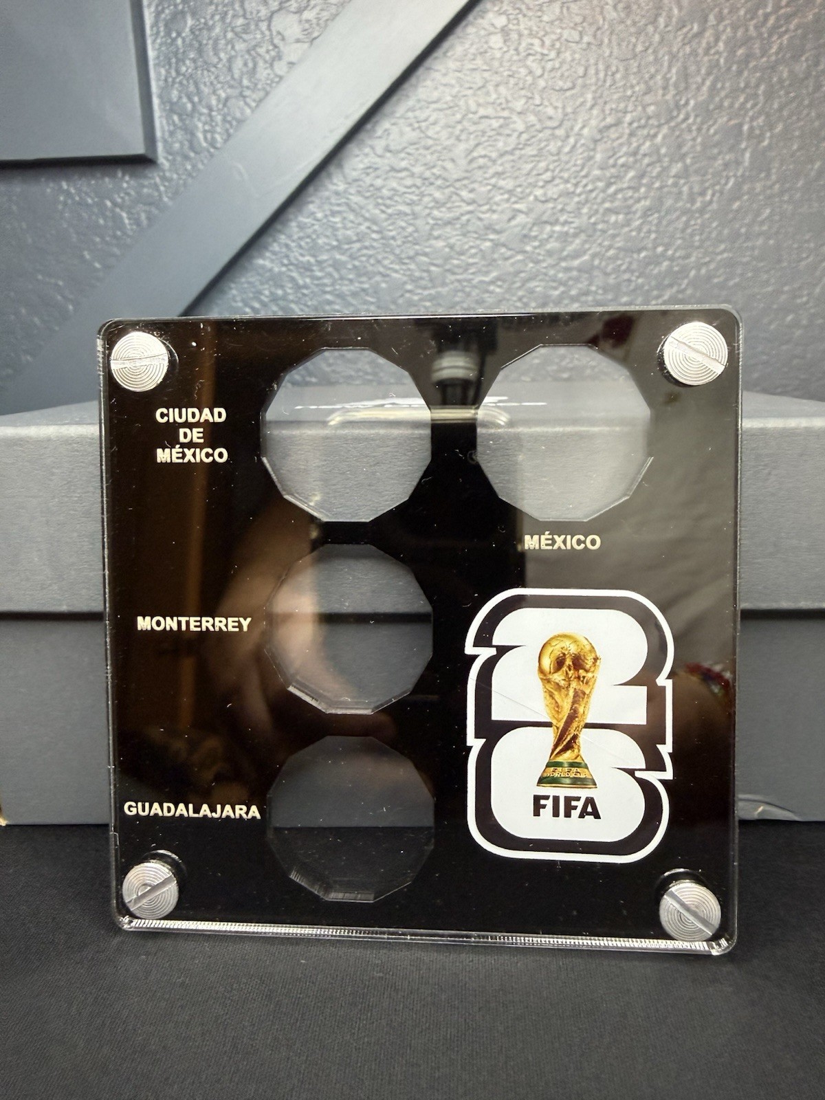 Mexico 20 Pesos FIFA World Cup 2026 Commemorative Acrylic NO COINS.