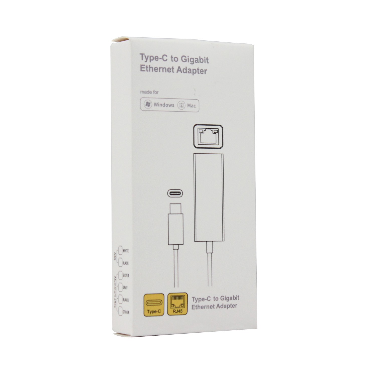 USB-C 3.0 Gigabit Ethernet LAN RJ45 1000Mbps Network Adapter for PC Mac Android