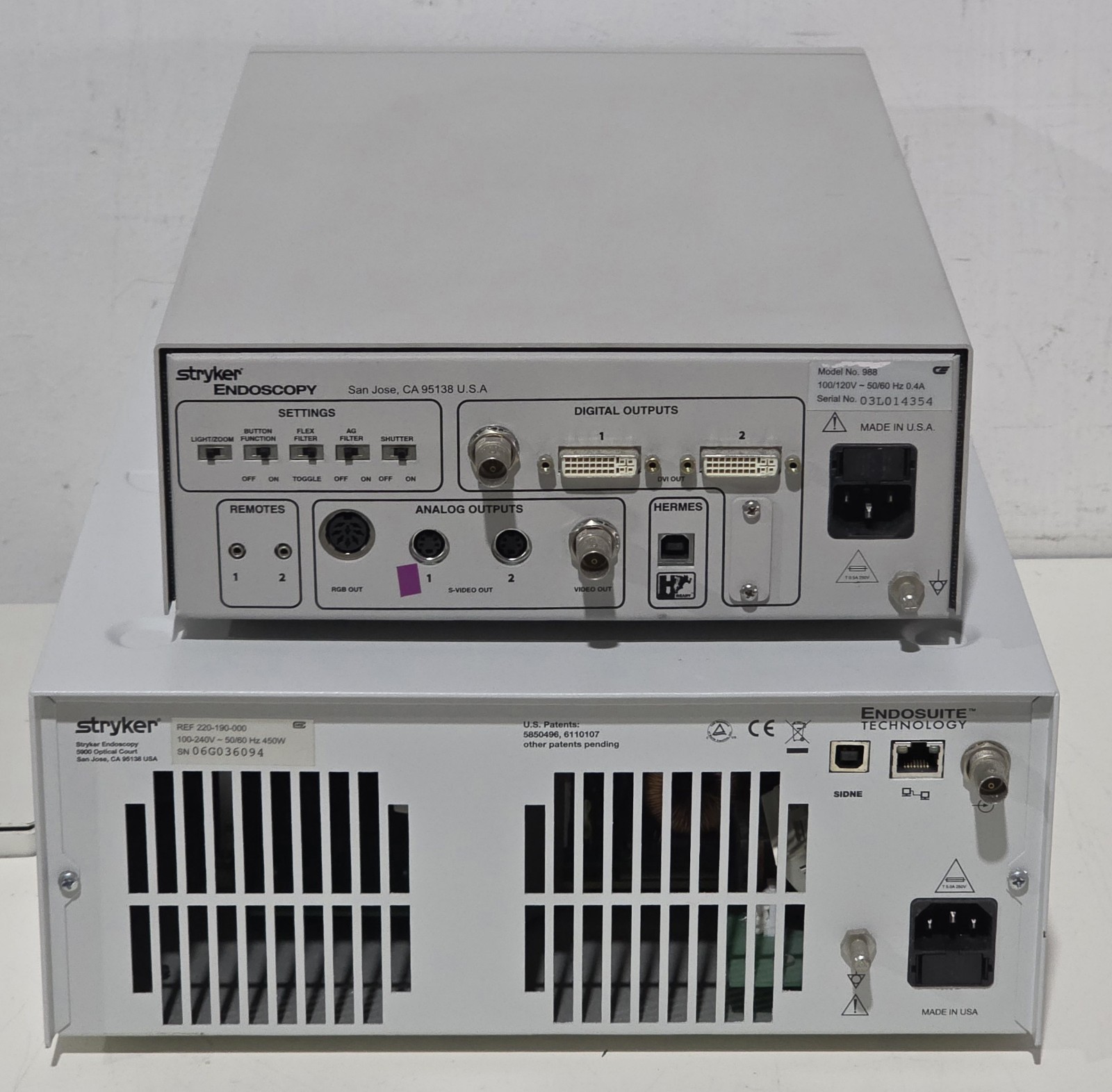 Stryker 988 3Chip Digital Camera Controller with X7000 Light Source