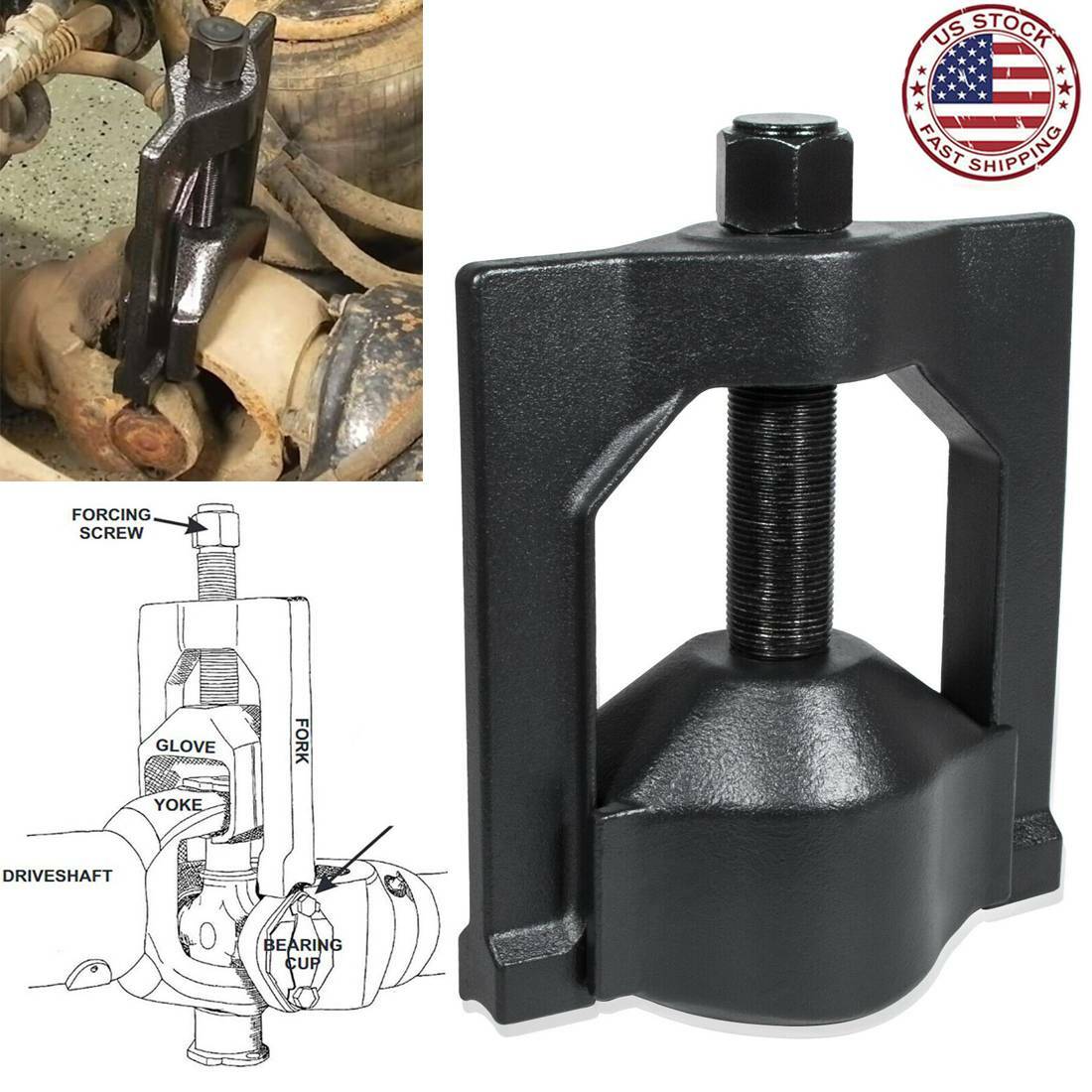 10102 Heavy-Duty U-Joint Puller Tool for Spicer Meritor (Rockwell) Class 7 and 8