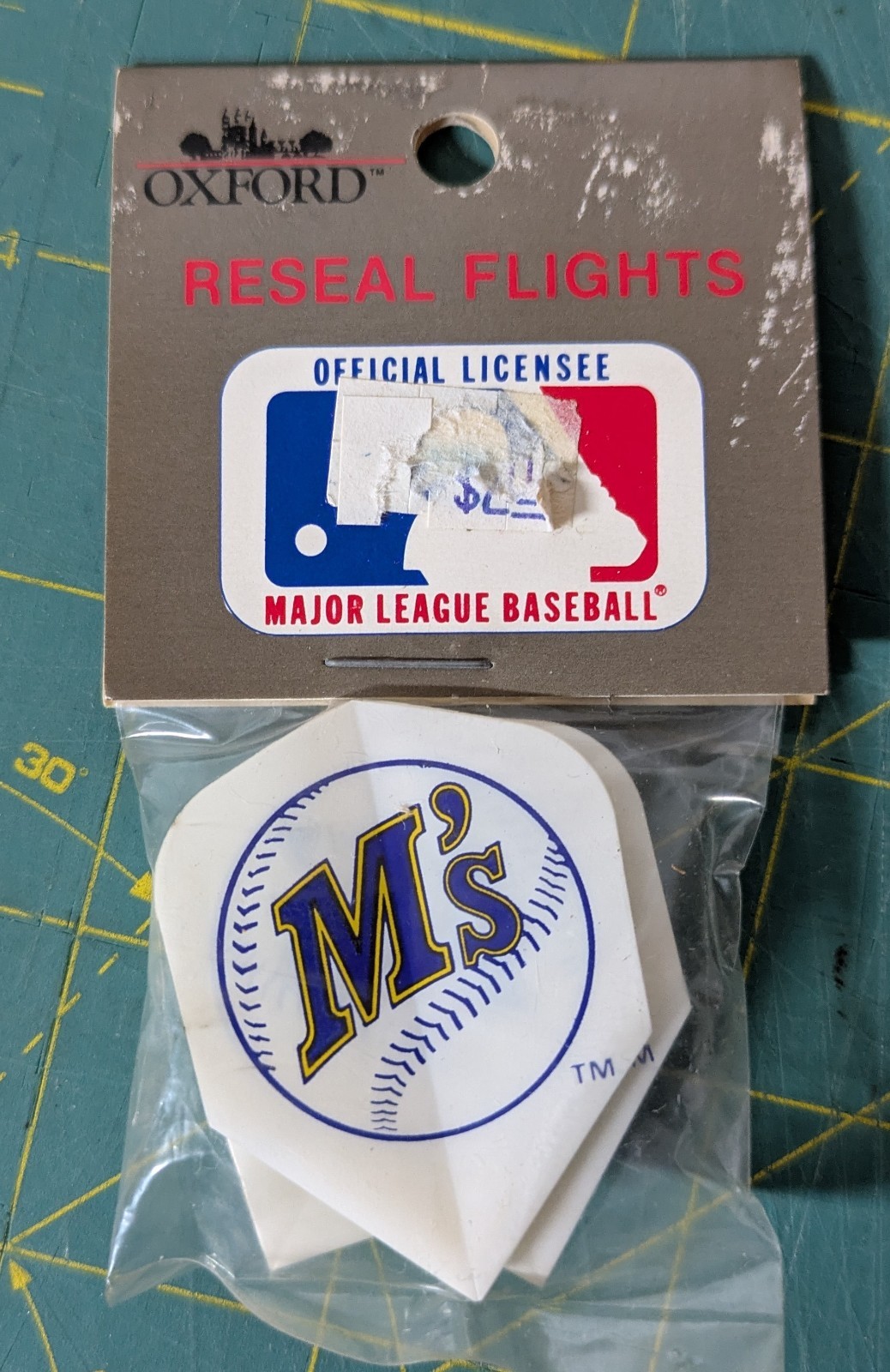 Seattle Mariners MLB Dart Flights Baseball 1 Pack Of 3 NOS - Oxford