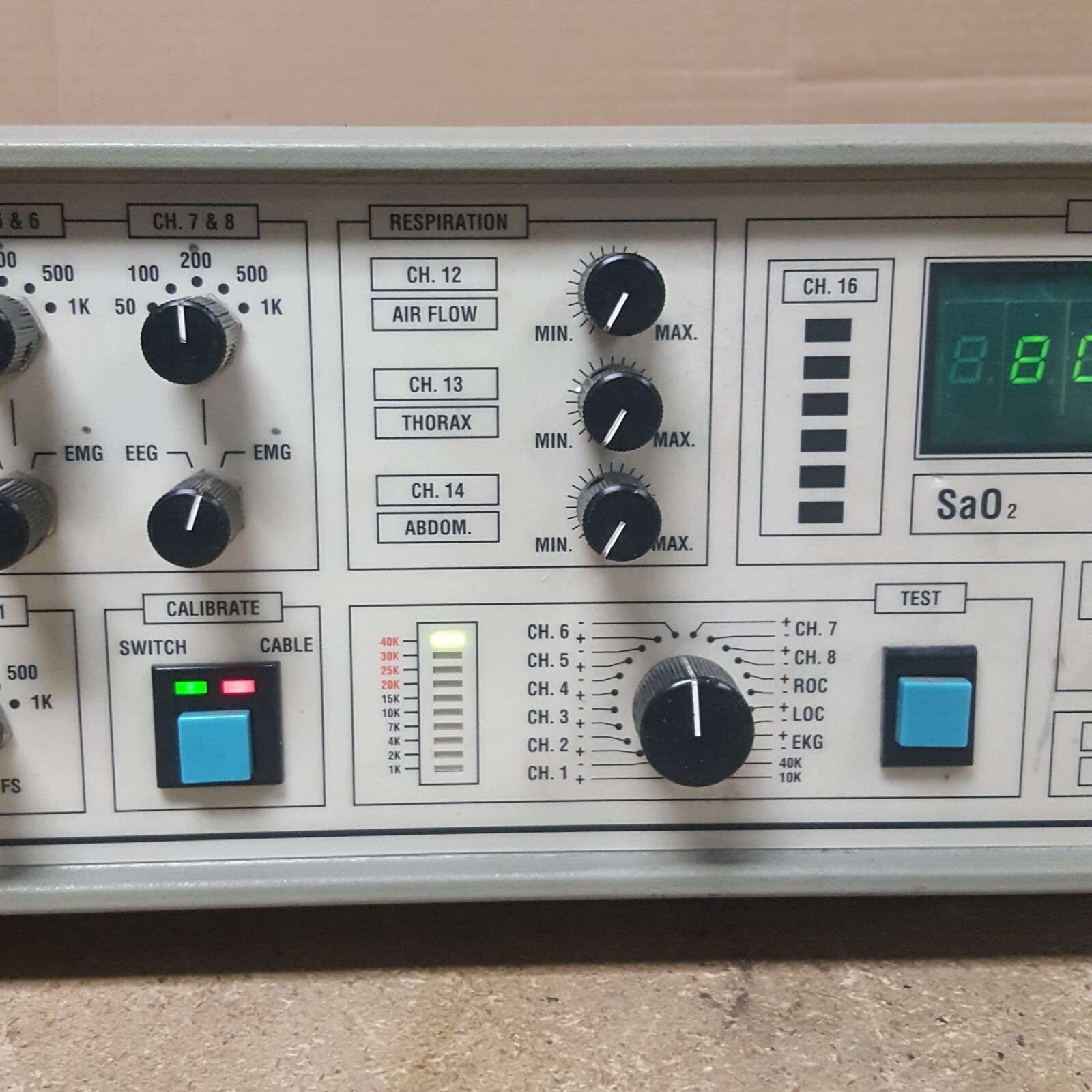Vista-Graph Polysomnography Amplifier - Powers On - No Power Cord - USED