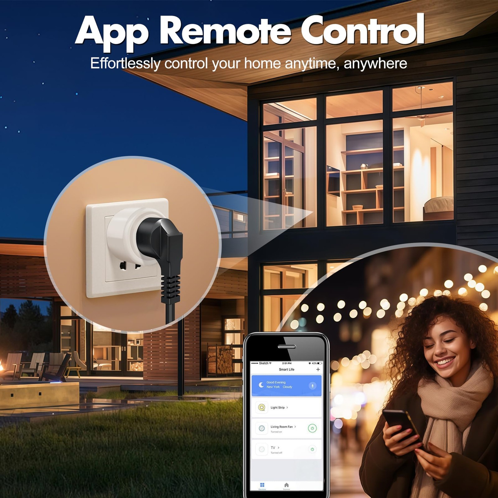 DeeprClean Mini Smart Plugs that Compatible with Alexa App Controlled