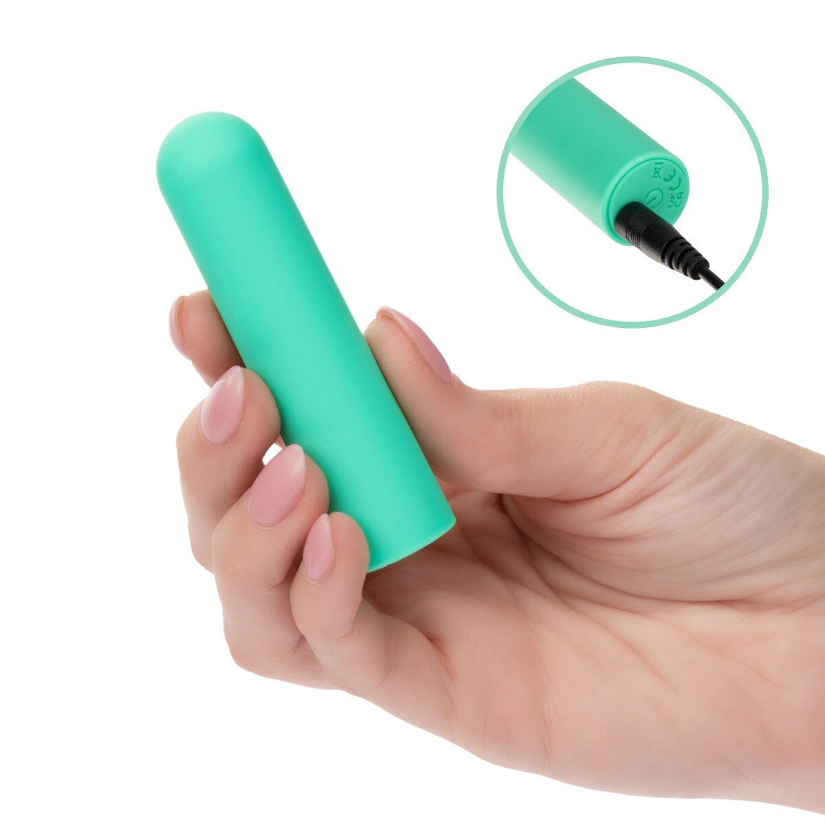 3.25" Turbo Buzz Rounded Bullet Rechargeable Waterproof Vibrator Sex Toy