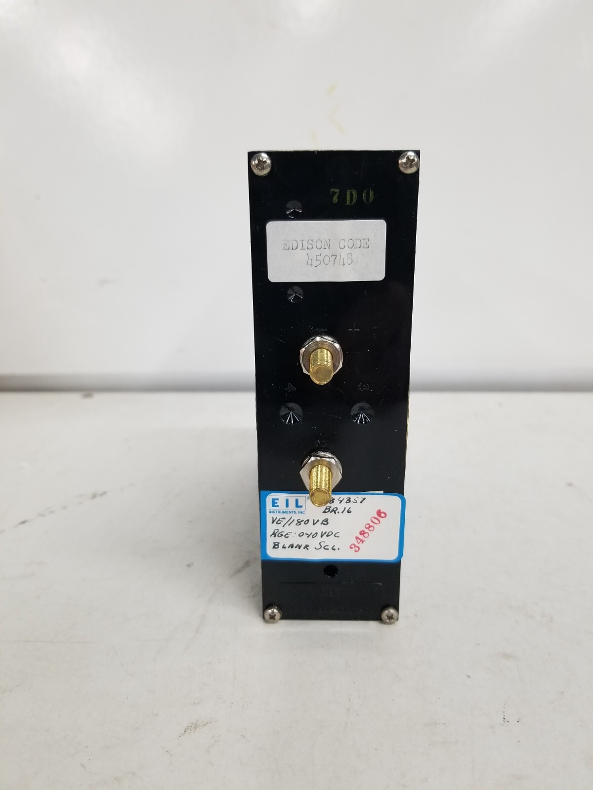 GE EIL Instruments G05290 Meter type 180 Blank Scale 0-10VDC