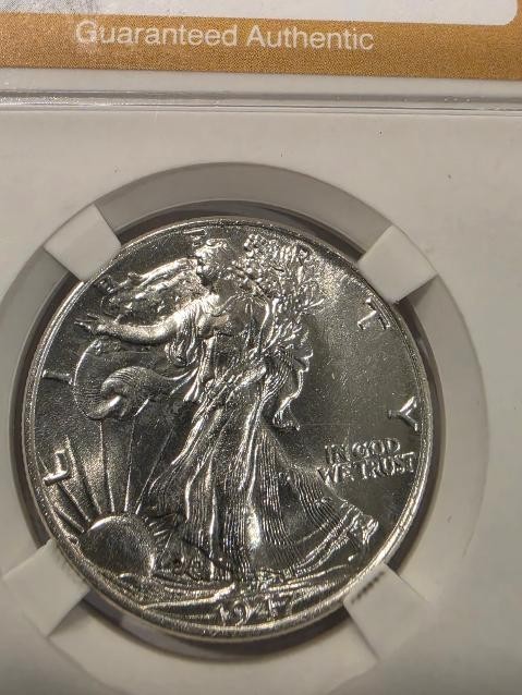 1947 Walking Liberty Half Dollar MS66