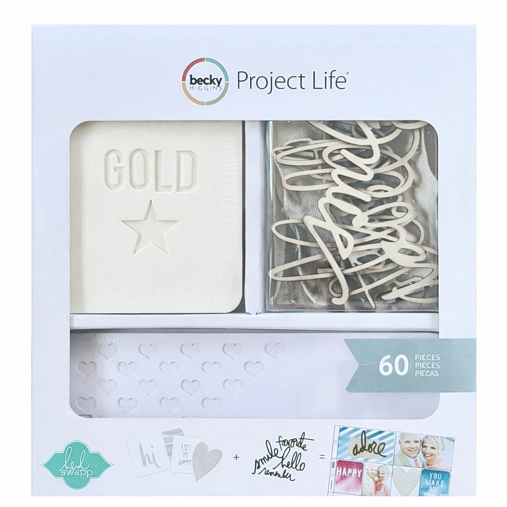 Project Life Becky Higgins 60 Piece Color Magic Scrapbooking Kit Embellishments