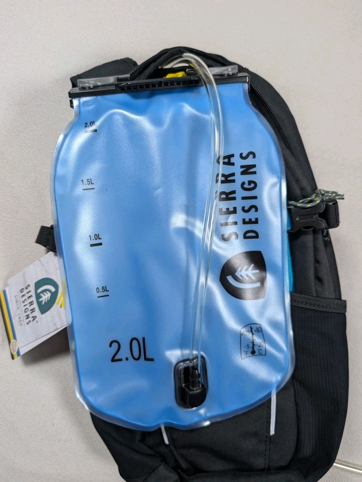 New With Tag Sierra Designs Bear Peak 13L Hydration Backpack Black Gorpcore