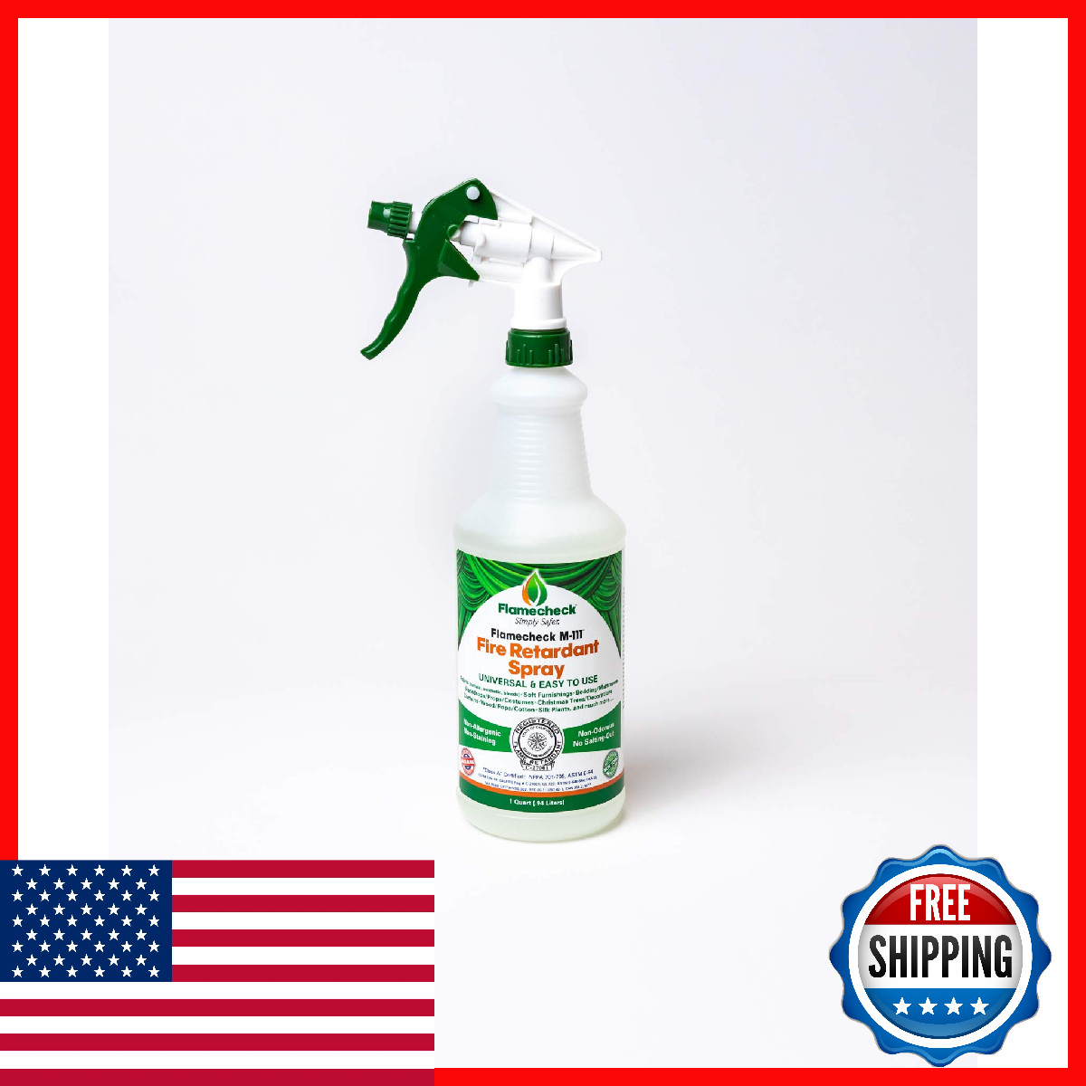 Flamecheck Simply Safer. Flamecheck M-111 Fire Retardant Spray Quart Class A