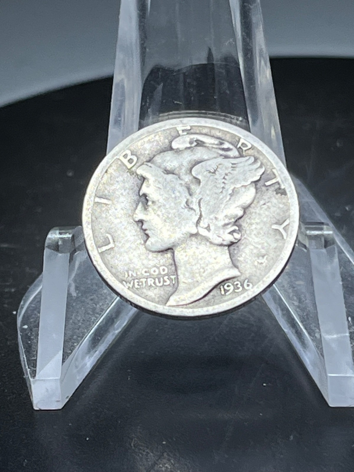 1936  Mercury Dime - Actual Silver Coin  Shown # CB36
