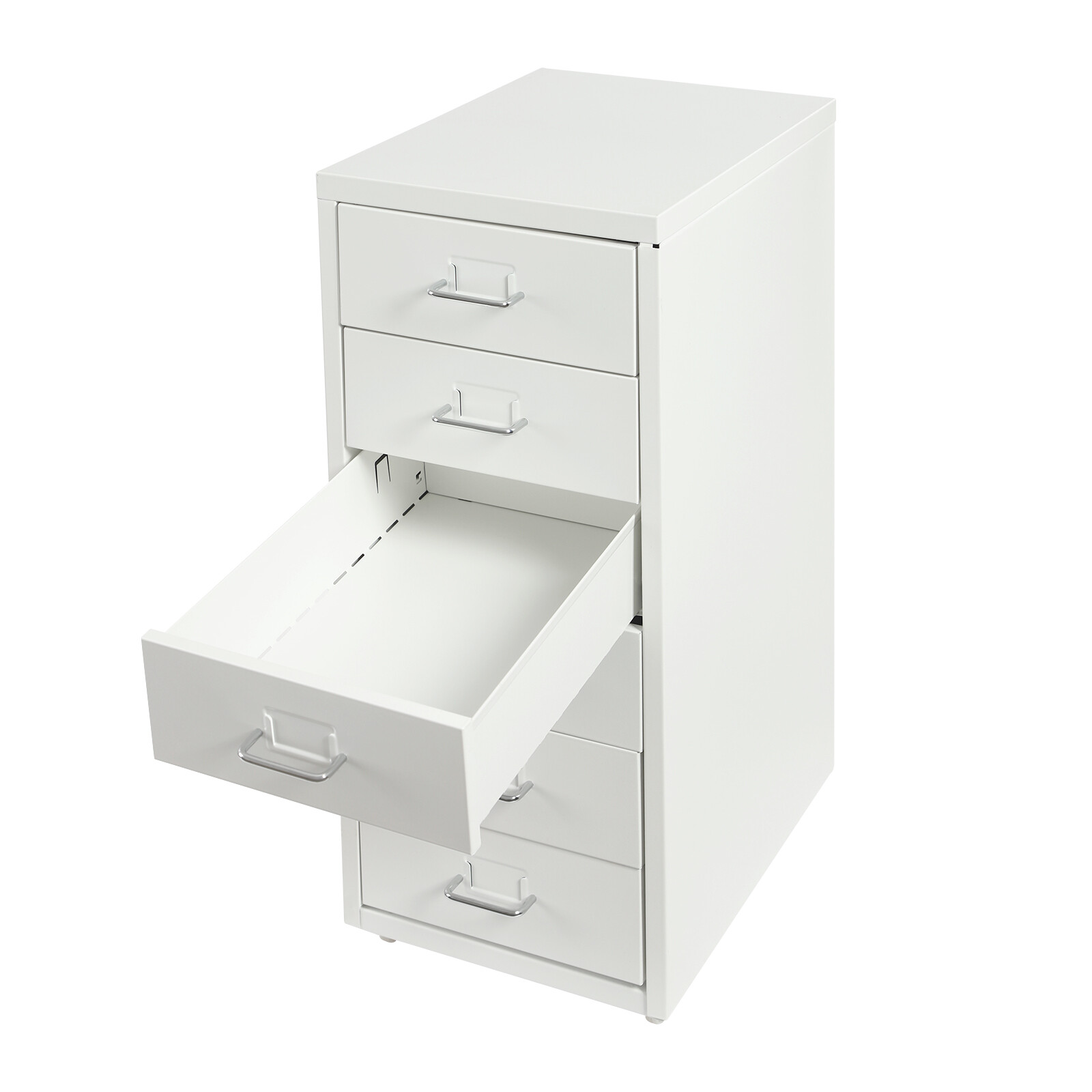 6-drawers Vertical File Cabinet Filing Cabinet Office Storage Organizer w/Wheels