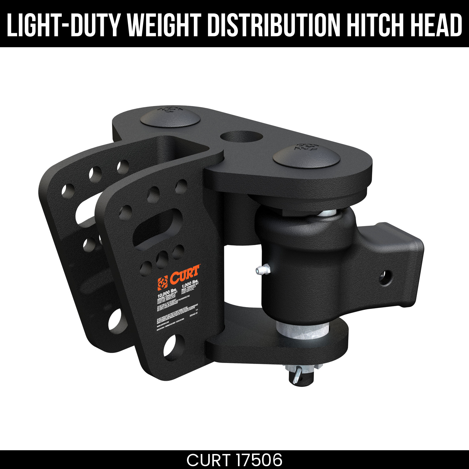 CURT Light-Duty TruTrack Weight Distribution Hitch Head Replacement 17506