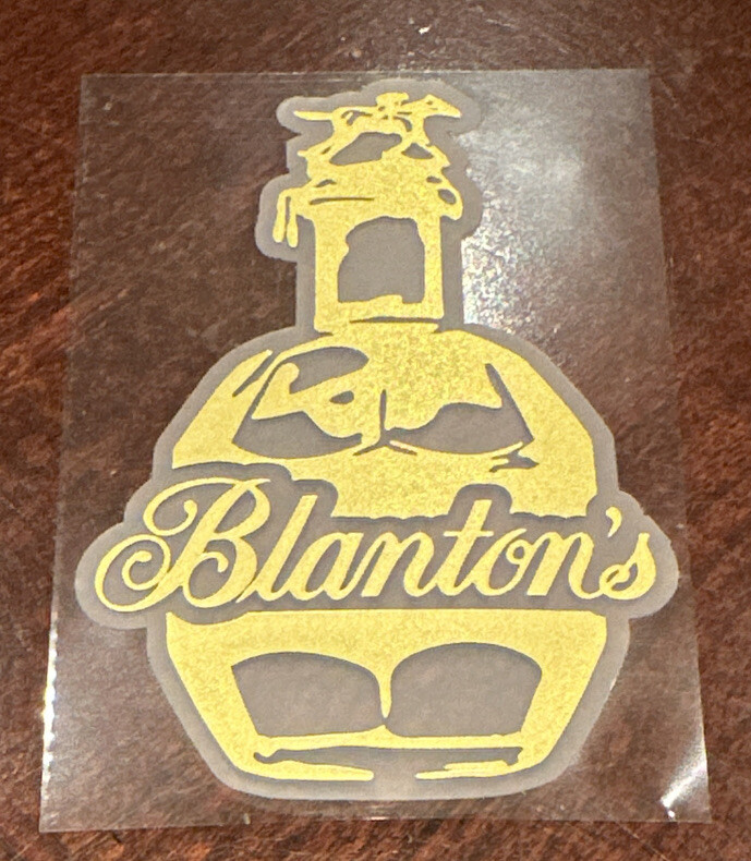 Two Blanton’s Bourbon Bottle Stickers Authentic New for Phone Laptop iPad