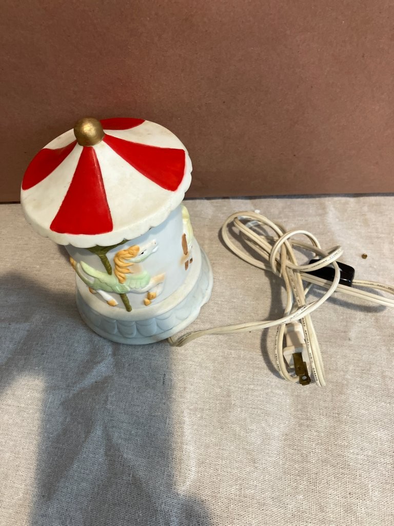 Vintage Carousel Night Light Lamp