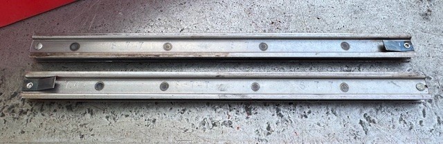 Vintage Snap On Tools 8-747 Toolbox Friction Drawer Slide Pair 10-3/8''