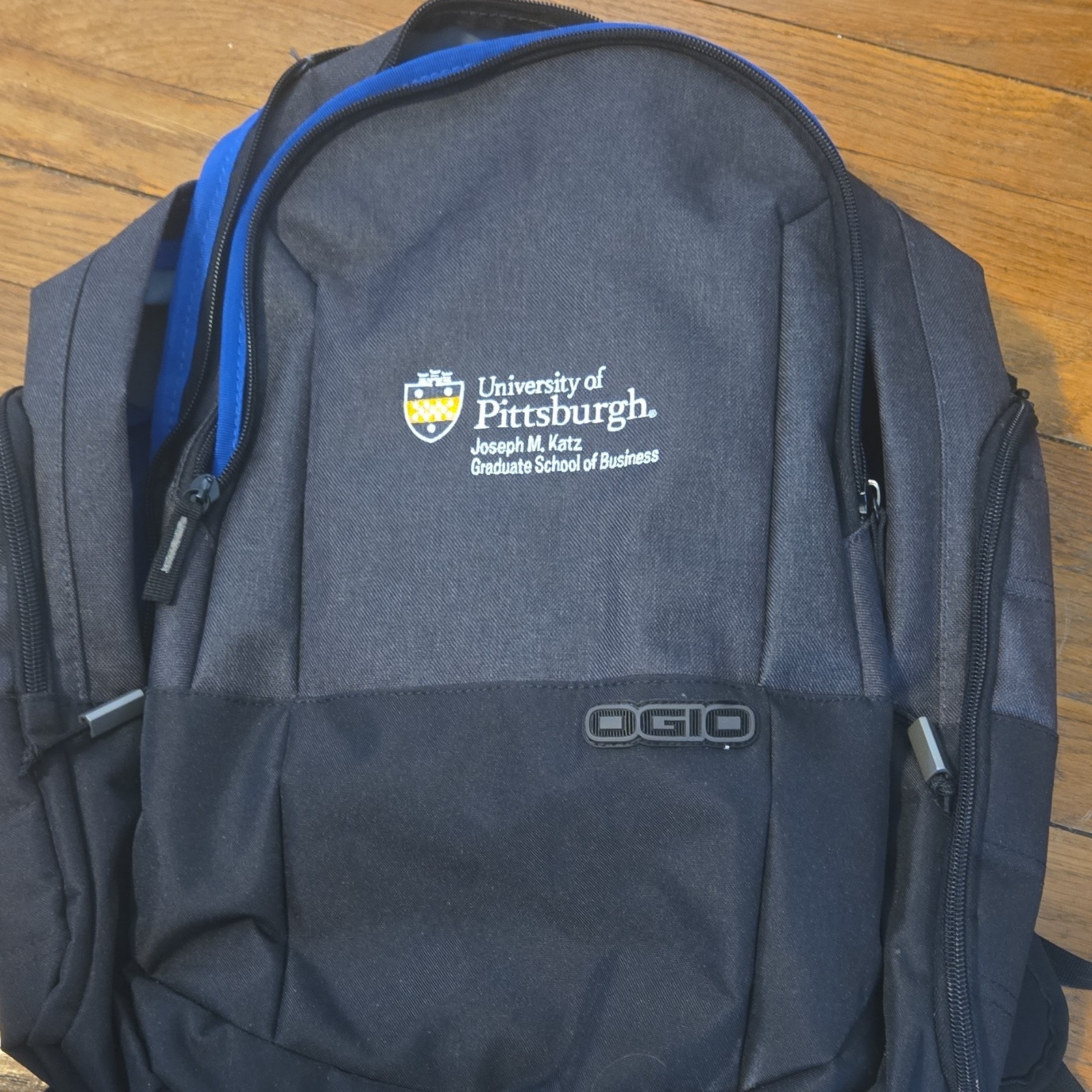 OGIO University of Pittsburgh Katz Graduate School Backpack Nylon Black Blue