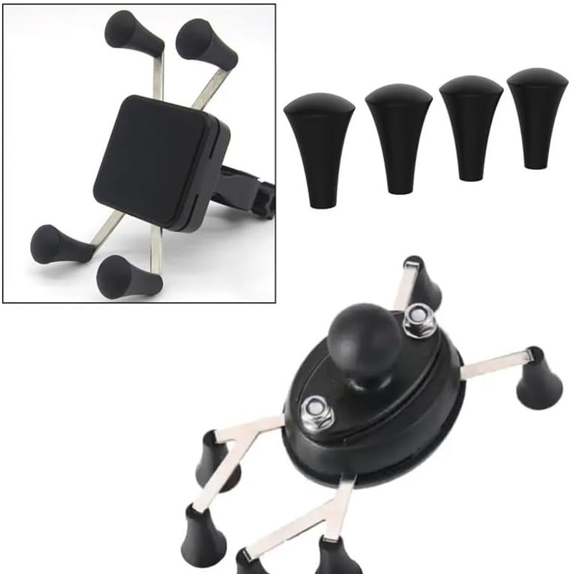 8 Pack Rubber Cap Silicone Tips Replacement Parts Piece for RAM X-Grip Mount Sta