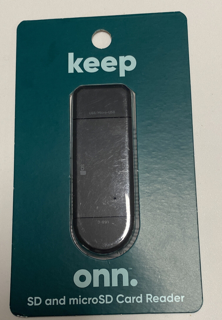 SD and microSD card reader - ONN -  BRAND NEW