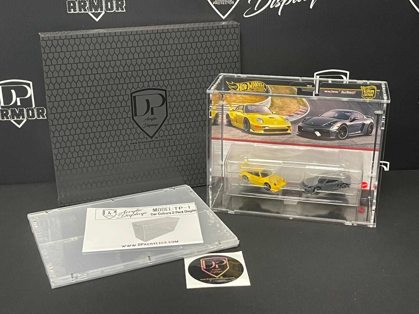 Diamond Protector Hot Wheels Car Culture 2 Pack Acrylic Display (TP-1)