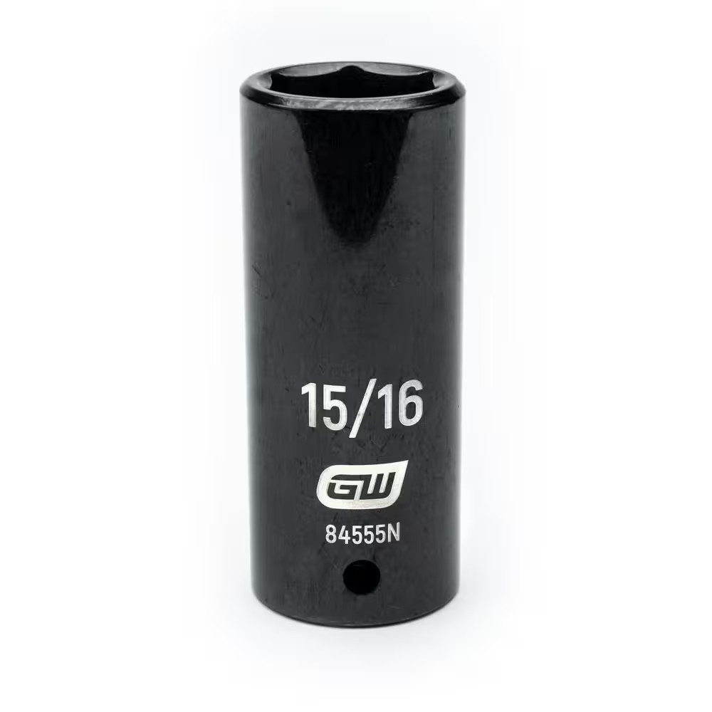1/2 In. Drive 6 Point SAE Deep Impact Socket 15/16 In.