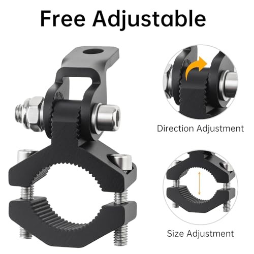 Windance 2pcs Light Bar Mount Bracket Front Fork Fog Light Spotlight Small