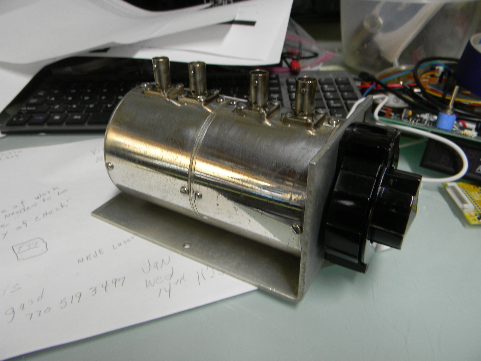 large 10 step attenuator, good condition, 0.3--10.3 DB