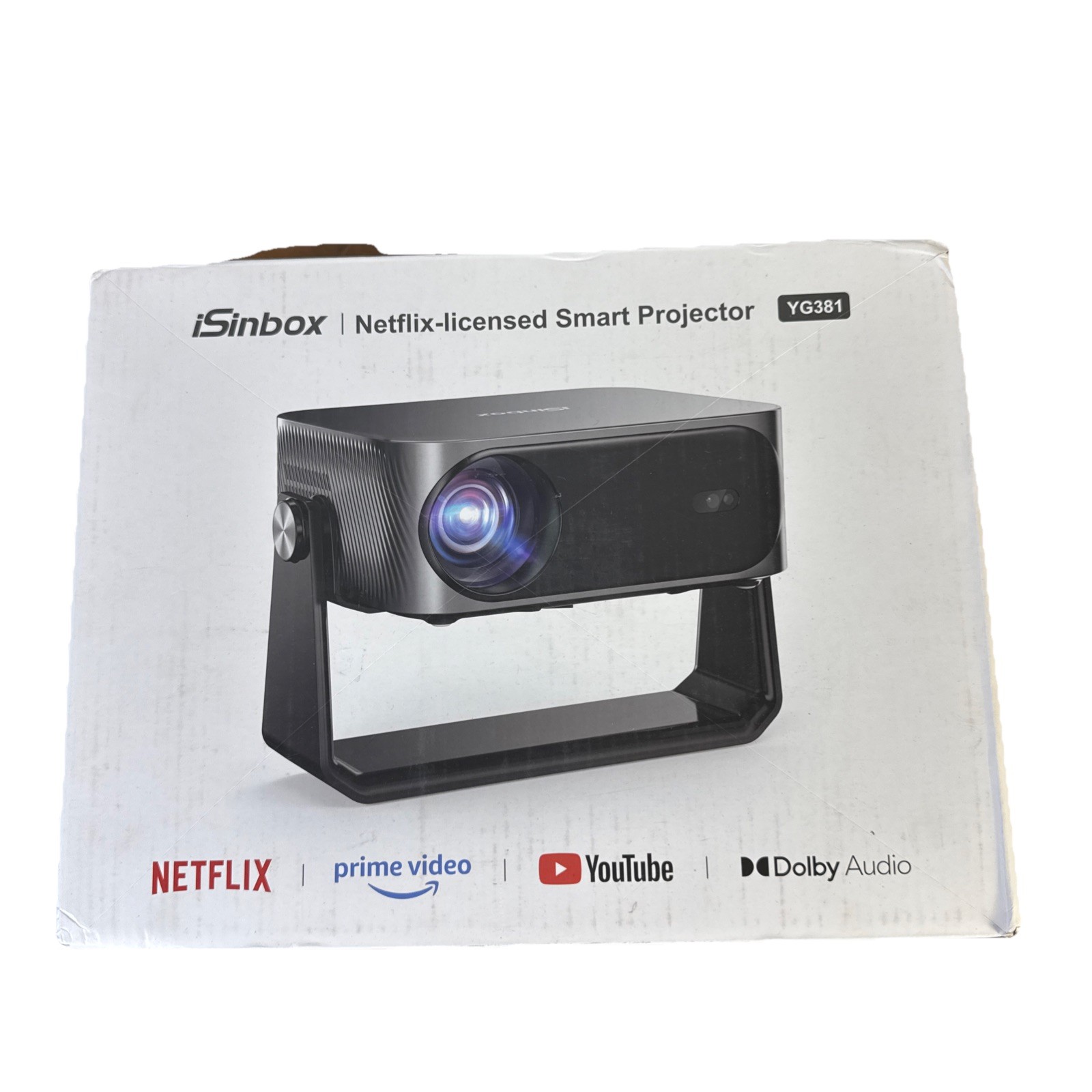 iSinbox YG381 Netflix-Licensed Smart Projector - 1080p Full HD, Dolby Audio WiFi