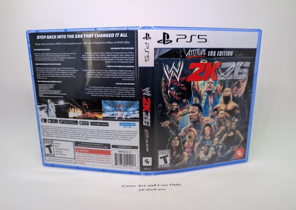 WWE 2K26 Attitude Era Edition - PS5 Empty Case (No Game)