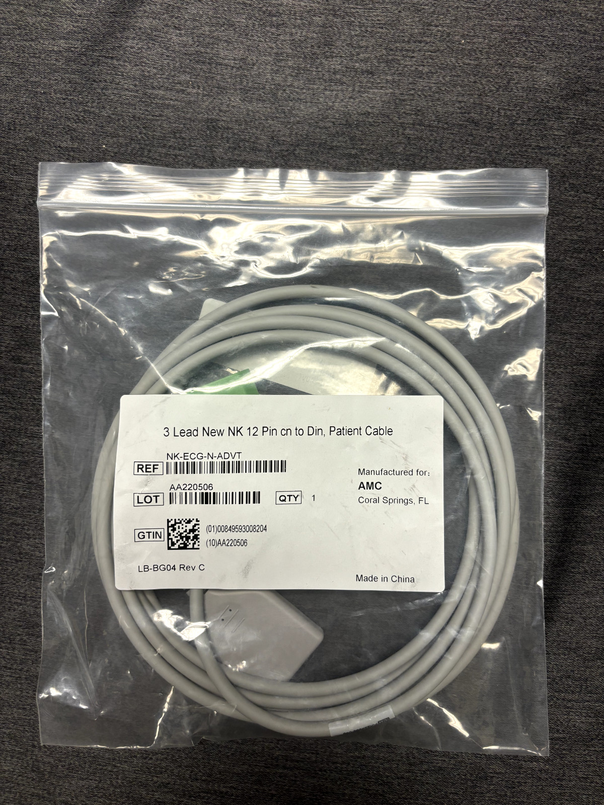 GE P/N 416035-001 Ref 2017006-001 Multilink ECG Trunk Cable HL