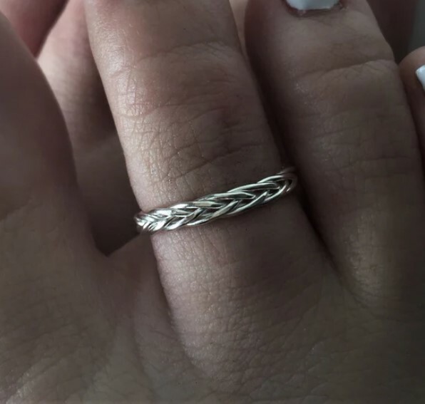 Solid Metal 925 Silver Women's Adjustable Band Toe Ring 14k White Gold Plated