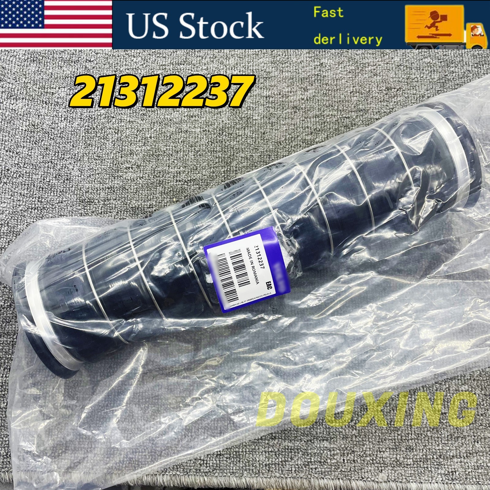 New Heavy Duty Charge Air Hose,(Black) Fits For Volvo Truck D12 VNL 21312237