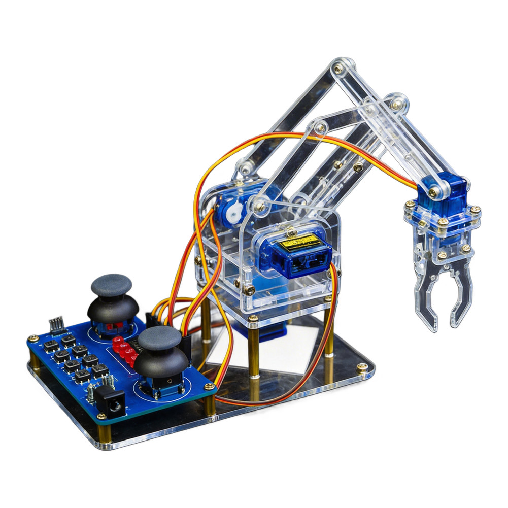 Assembled 4 DOF Robotic Arm Kit for Arduino and For Microcontroller Learning