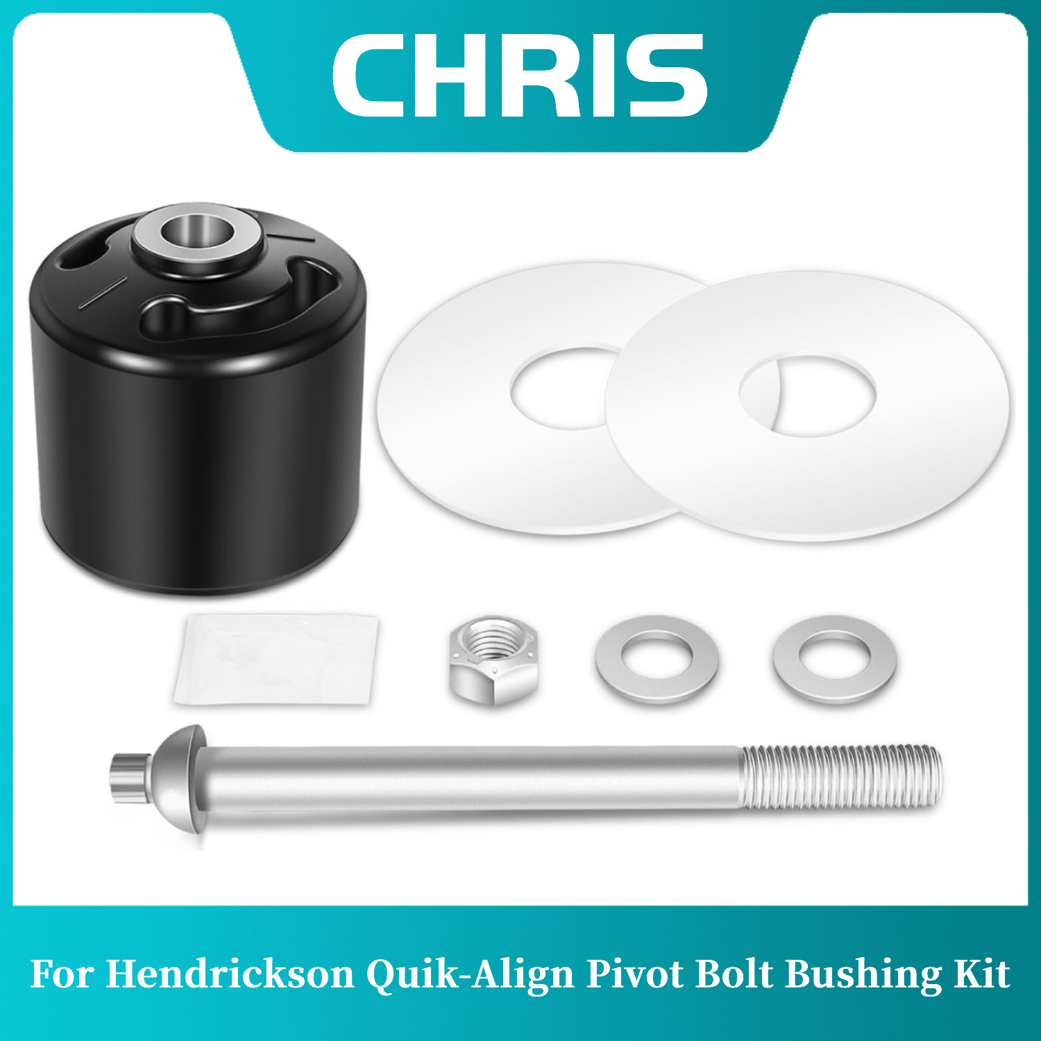 For Hendrickson Turner Quik-Align Pivot Bolt Bushing Kit S-24691 S-21166