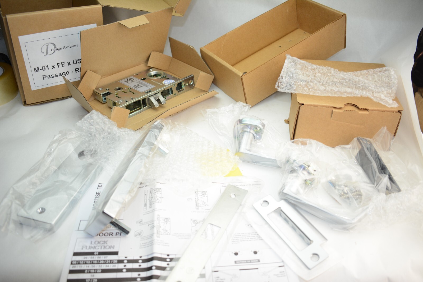 M-01 x FE x US26D Passage RHR Function Grade 1 – Heavy Duty, Mortise Lock