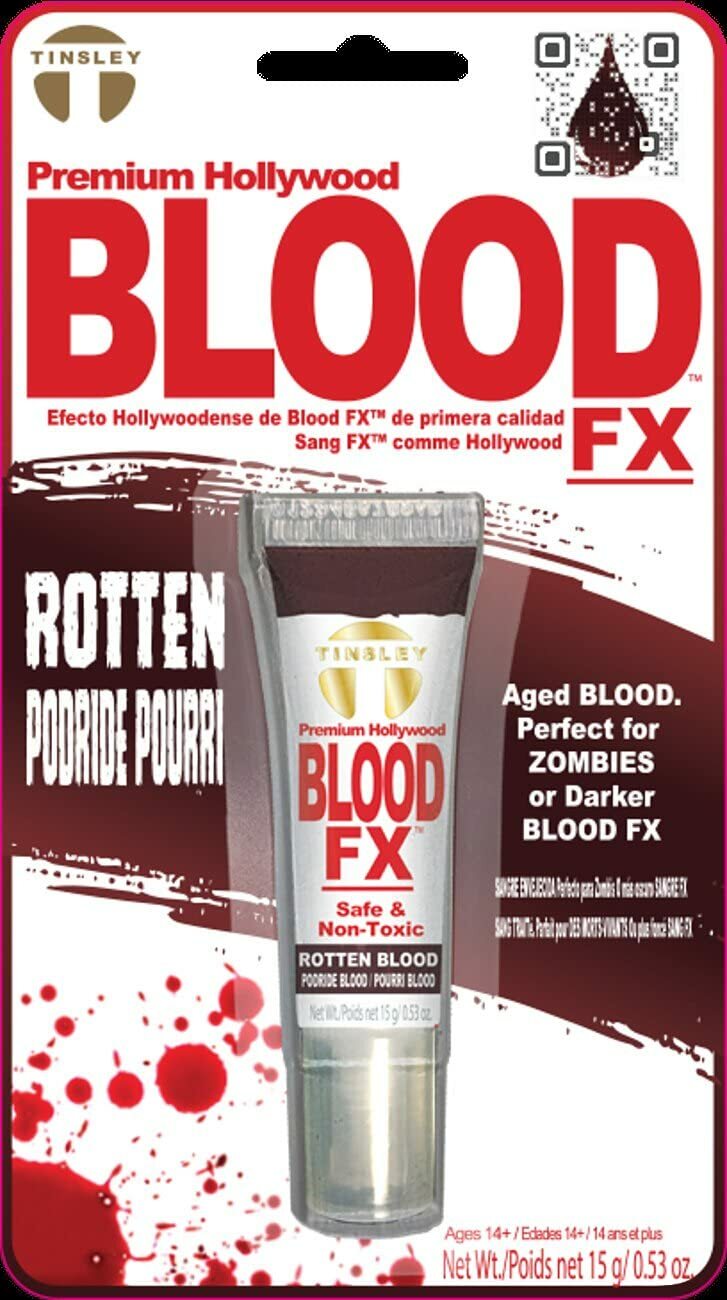 Tinsley Transfers Fake Blood Fx Zombie Rotten Effects  Dark Red