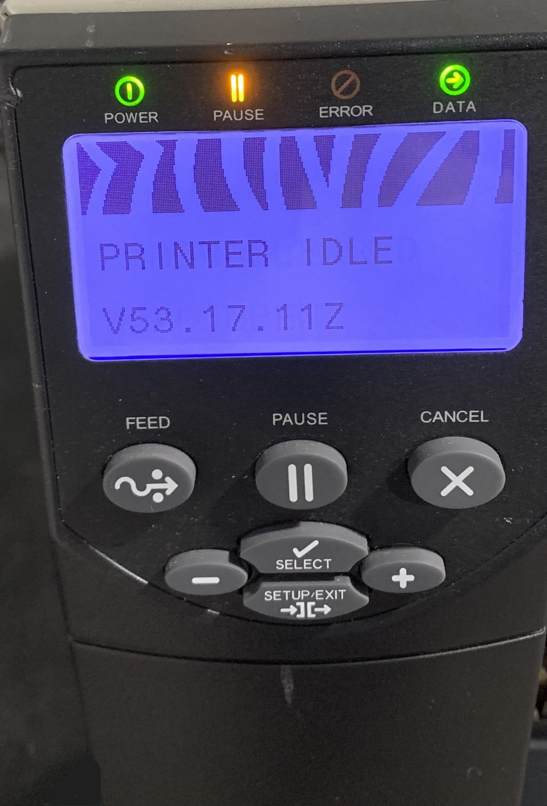 Zebra ZM400-200dpi Industrial Barcode Printer Tested