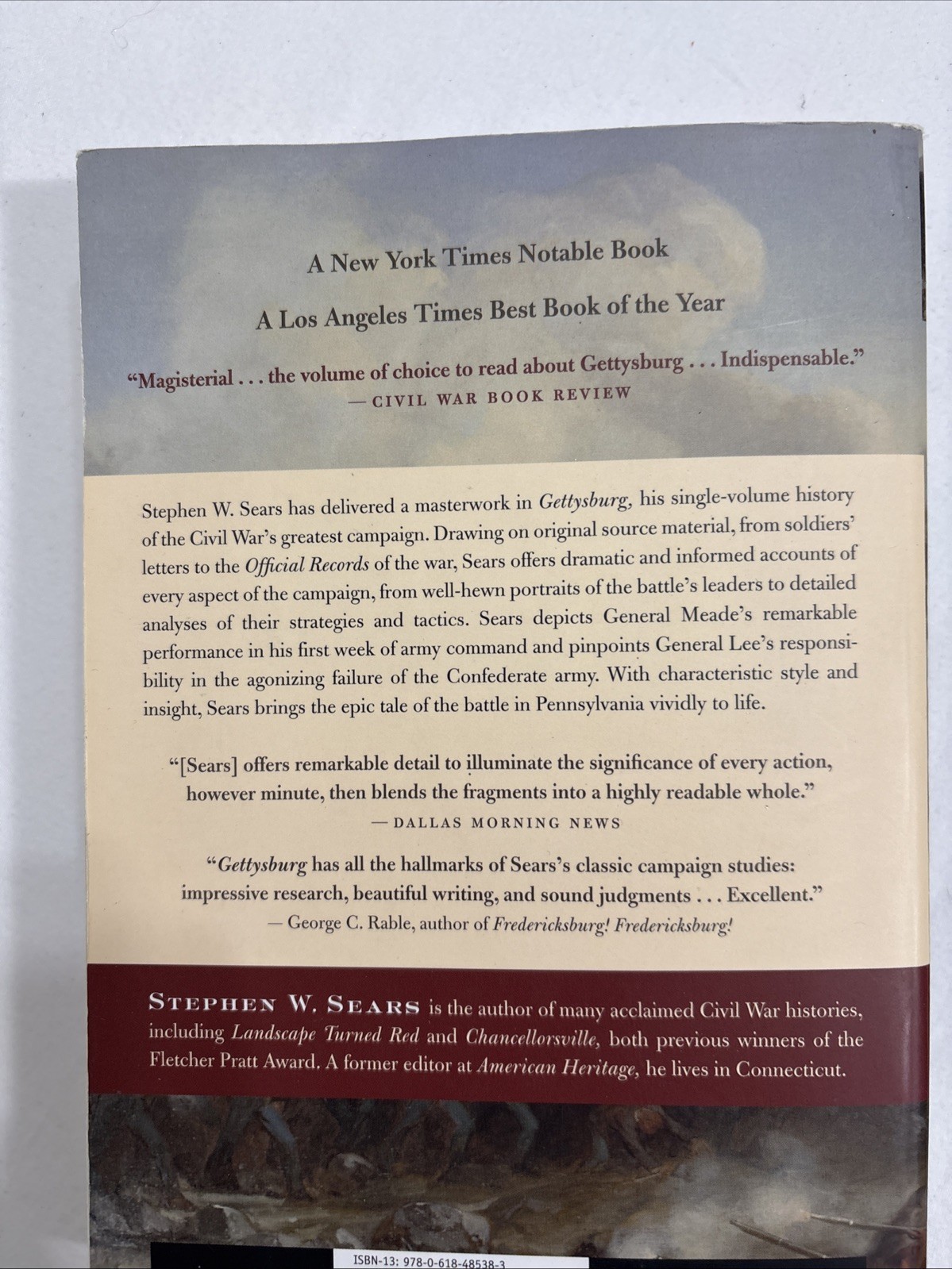 Gettysburg Sears, Stephen W. paperback 2004 NEW