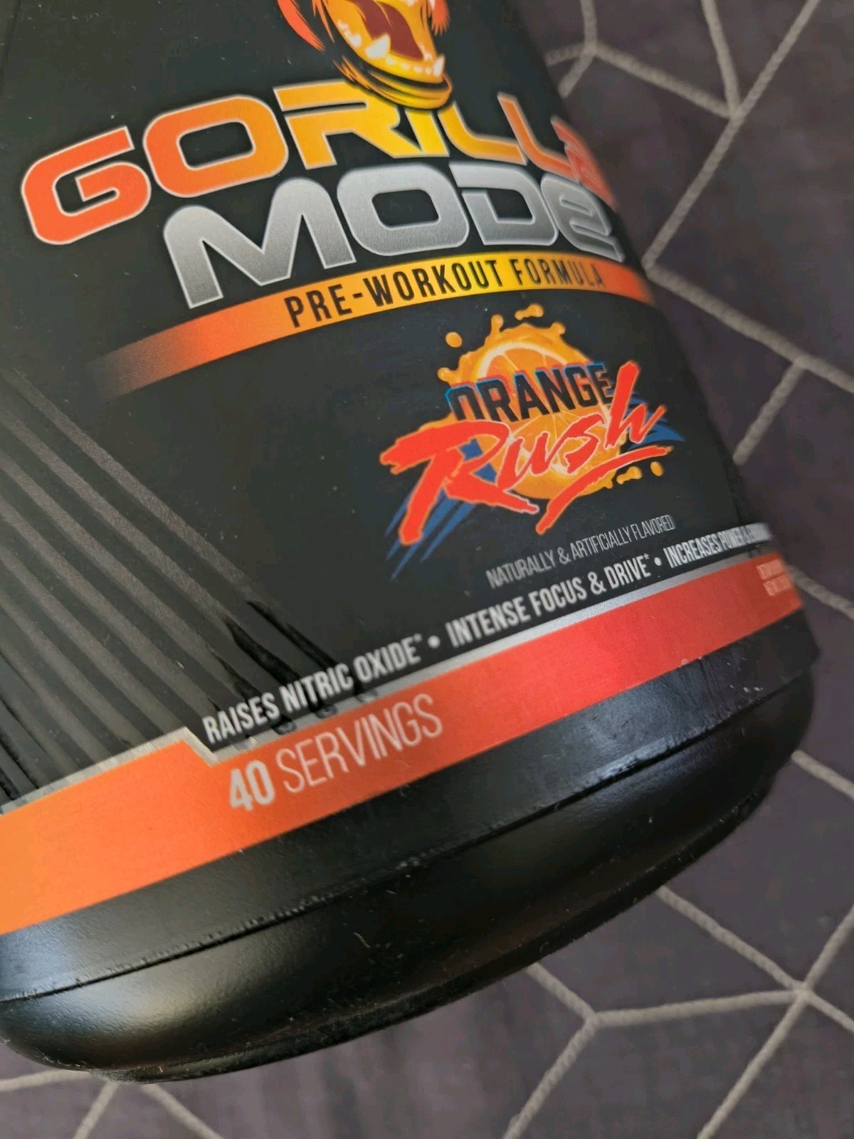 Gorilla Mode Pre-Workout Orange Rush 40 Servings Bb 4/30/26 Sealed