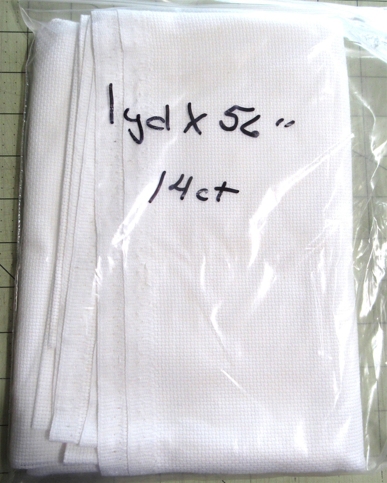 36" x 56" Aida 14ct White Counted Cross Stitch Fabric