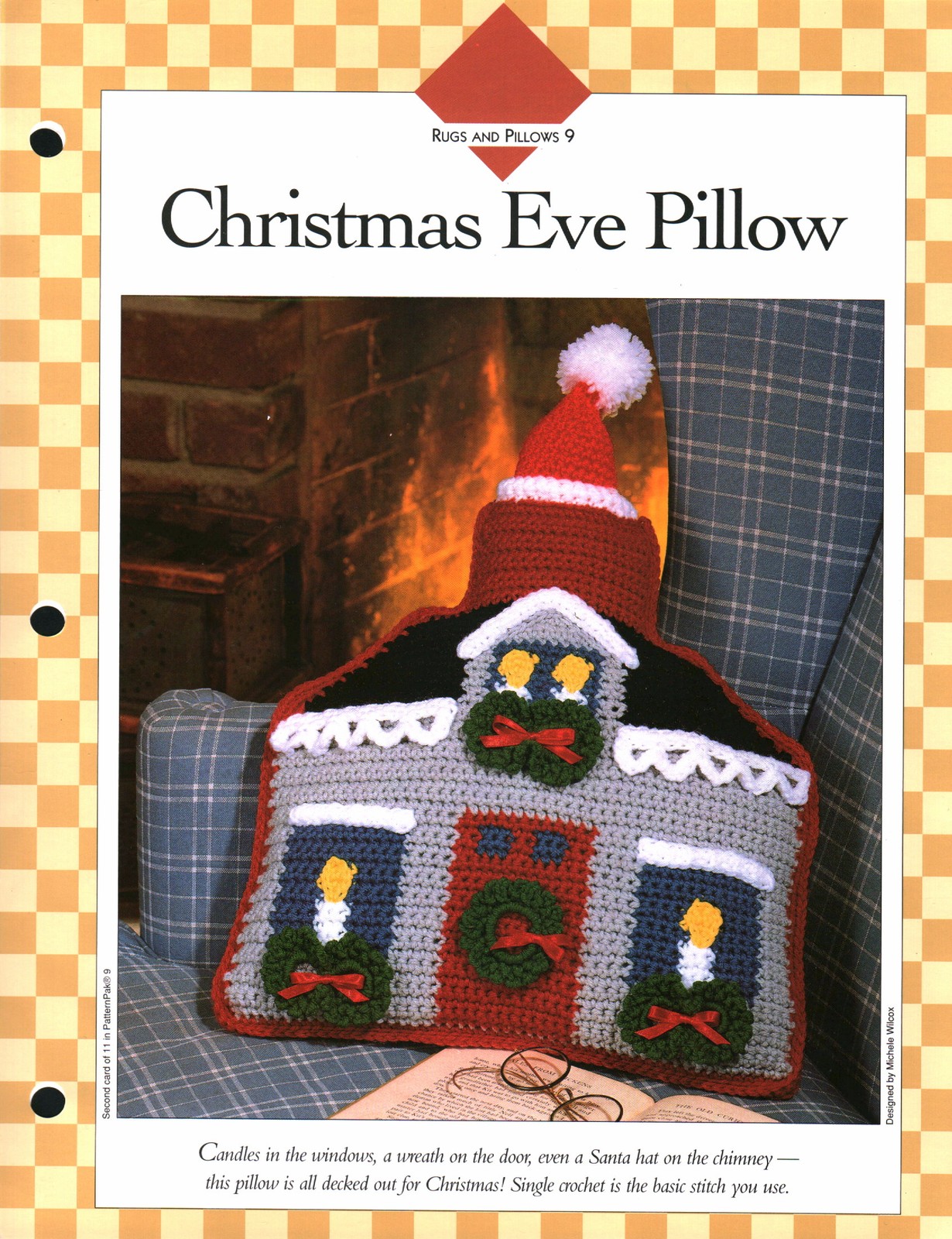 Christmas Eve Pillow - Rugs & Pillows 9 | Vanna Crochet Faves 85090-C