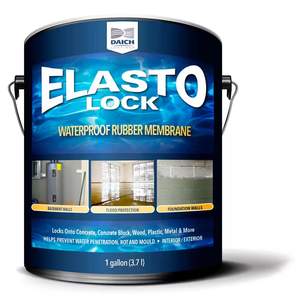 1 Gal. Gray Exterior Damp-Proof Rubber Membrane Coating and Waterproofer