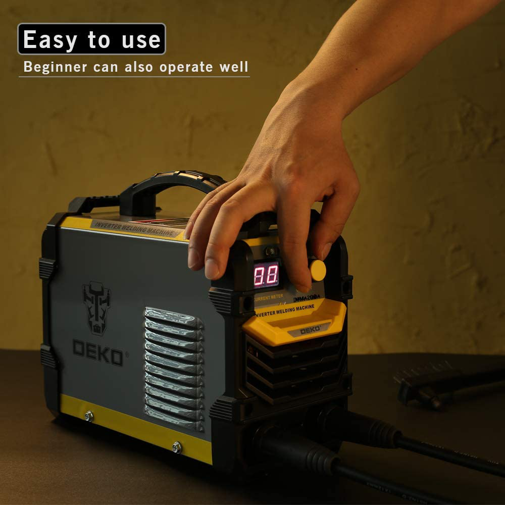 160A ARC Welder Machine IGBT Digital Display Electrode Holder Work Clamp Input