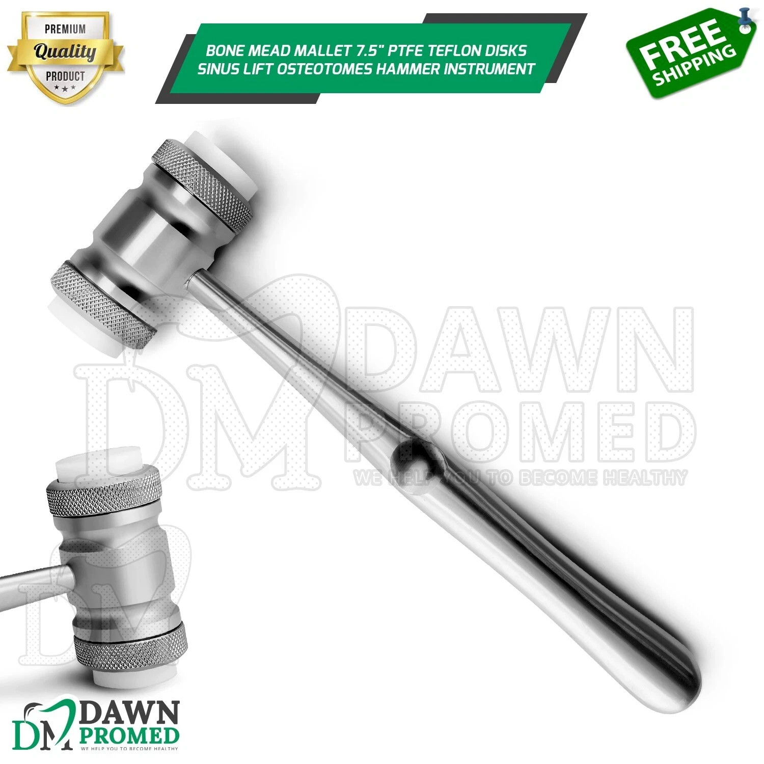 Mead Dental Mallet Hard Bone Lifting Hammer Surgical Orthodontics Inst German Gr