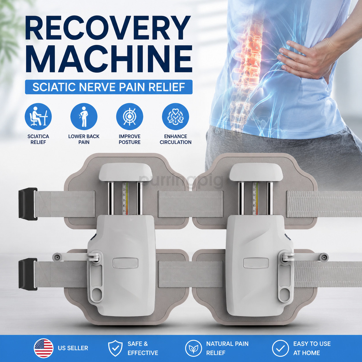 Lumbar Traction Device,Spinal Decompression Devices，lumbar decompression belt