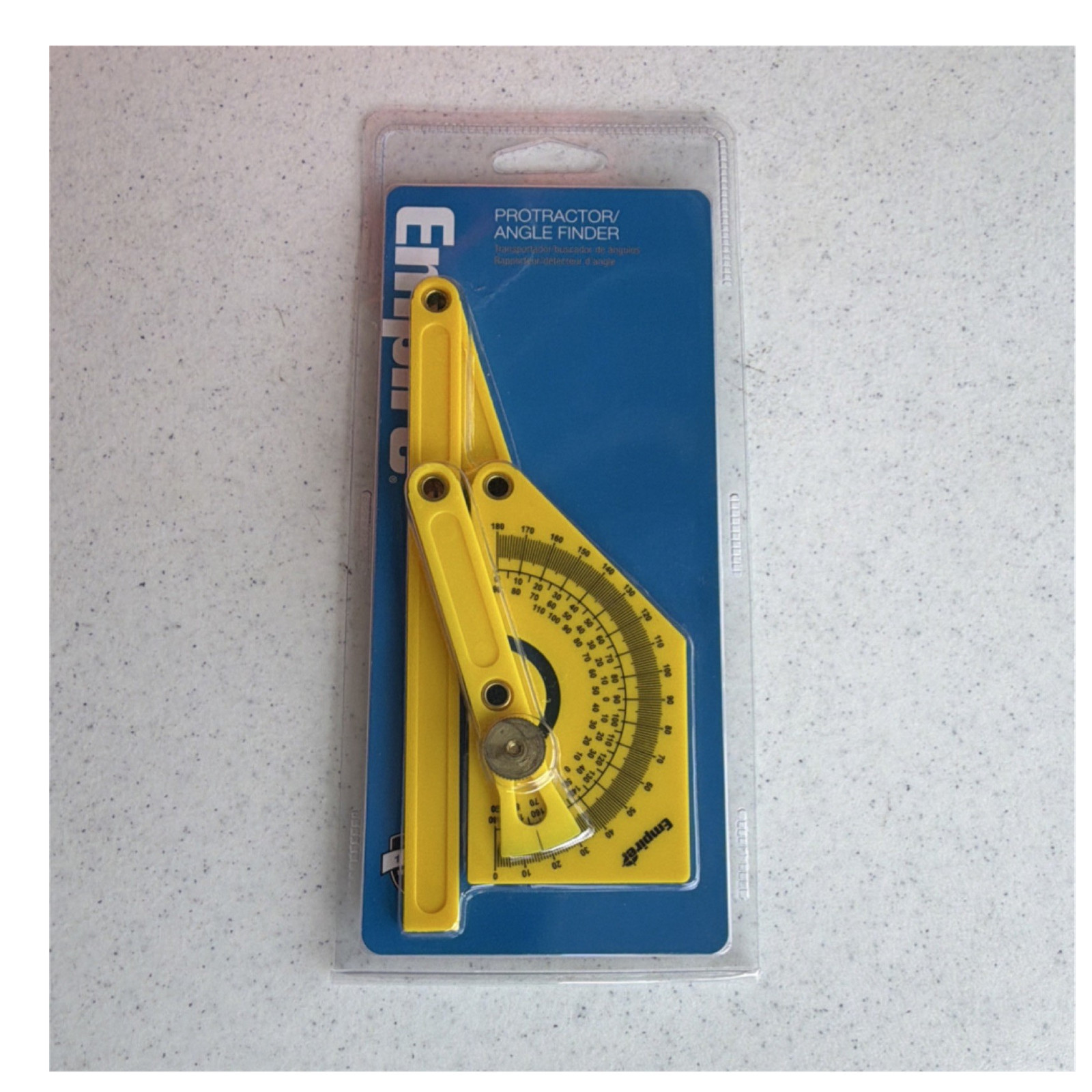 Empire Angle Finder Protractor 0-180° Semi-Circular Head 7in Blade 2791